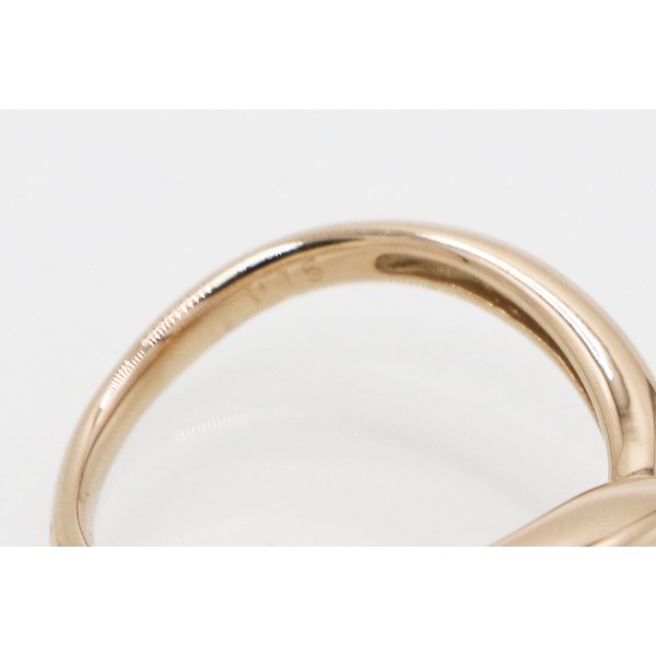 ヴァンドーム　K18PG ダイアイリリング 0.15ct 4.50g　刻印(2)