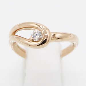 画像: ヴァンドーム　K18PG ダイアイリリング 0.15ct 4.50g