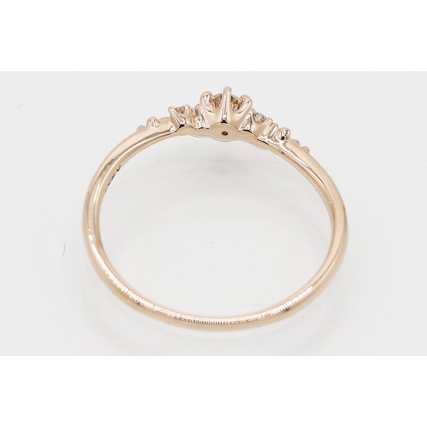 ディズニー　K18PG ダイアイリリング 0.10ct 0.03ct 1.50g　内側