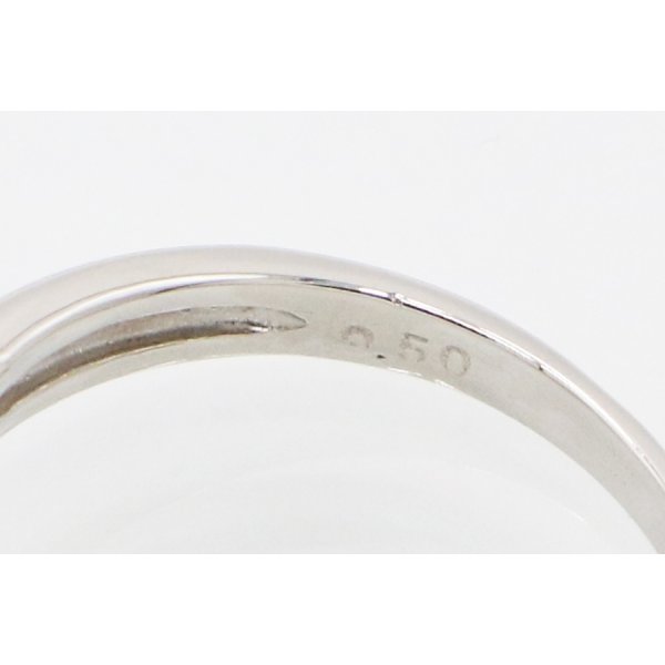 PT900 ダイアイリリング 0.50ct 3.20g　刻印(2)