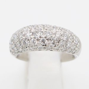 画像: PT900 ダイアイリリング 2.00ct 9.10g