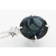 スタージュエリー K18WG ブルートパーズダイアイリペンダントネックレス 0.03ct 4.00g　拡大
