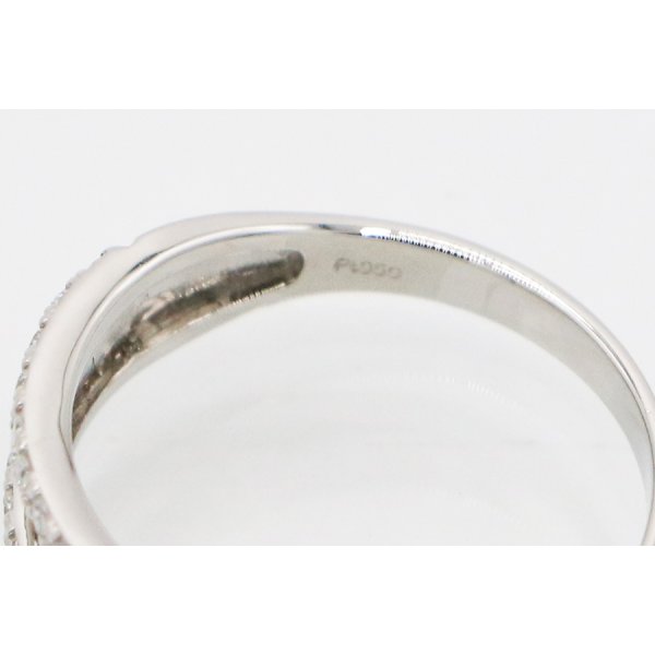 PT950 ダイアイリリング 0.30ct 3.40g　刻印