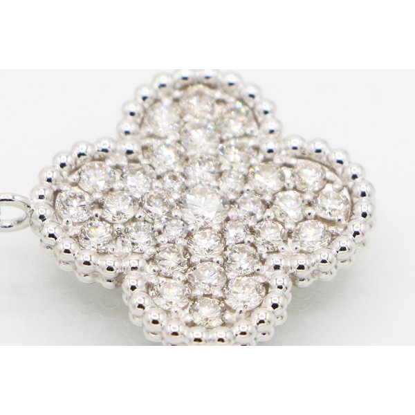 PT900/850 ダイアイリペンダントネックレス 1.00ct 5.20g　拡大