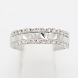 画像: PT950 ダイアイリリング 0.30ct 3.40g