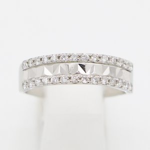 画像: PT950 ダイアイリリング 0.30ct 3.40g