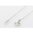 PT900/850 ダイアイリペンダントネックレス 1.00ct 5.20g　留め具外したイメージ