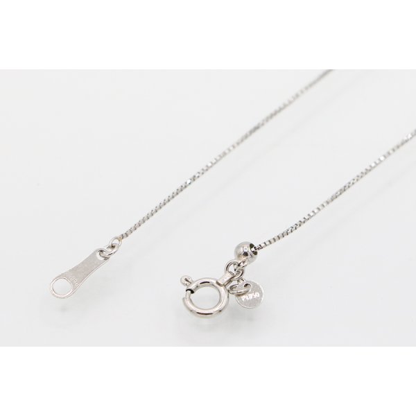 PT900/850 ダイアイリペンダントネックレス 1.00ct 5.20g　留め具外したイメージ