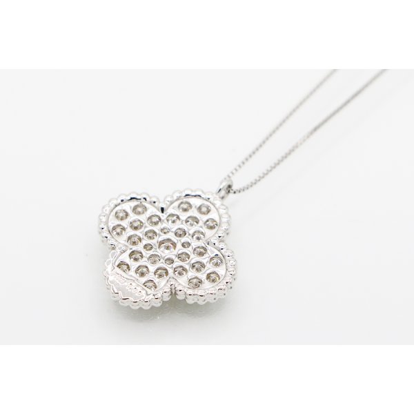 PT900/850 ダイアイリペンダントネックレス 1.00ct 5.20g　裏面