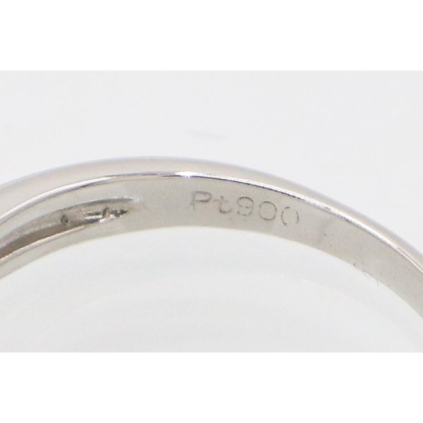 PT900 ダイアイリリング 0.50ct 3.20g　刻印
