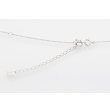 スタージュエリー K18WG ブルートパーズダイアイリペンダントネックレス 0.03ct 4.00g　留め具