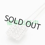 画像: K18WG/PT900 ダイアイリペンダントネックレス 2.00ct 8.60g