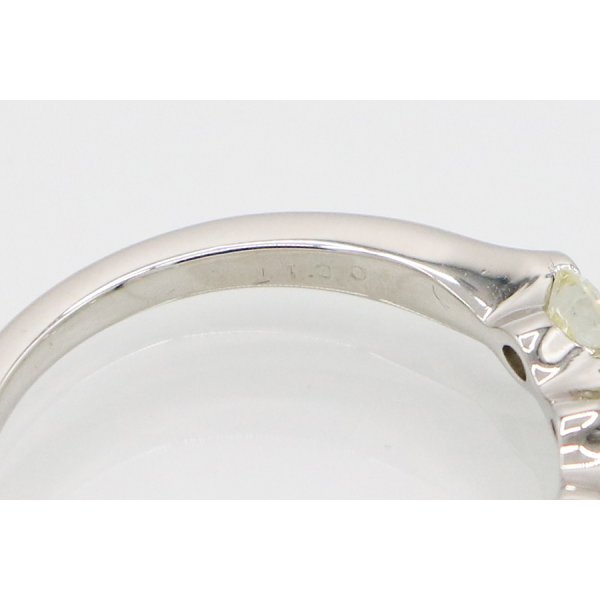 PT999 ダイアイリリング 1.00ct 4.80g　刻印