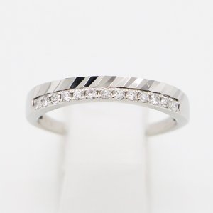 画像: PT950 ダイアイリリング 0.15ct 3.00g