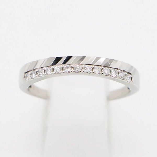 PT950 ダイアイリリング 0.15ct 3.00g