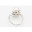 PT900 パールダイアイリリング 9.00mm 0.30ct 5.20g　内側