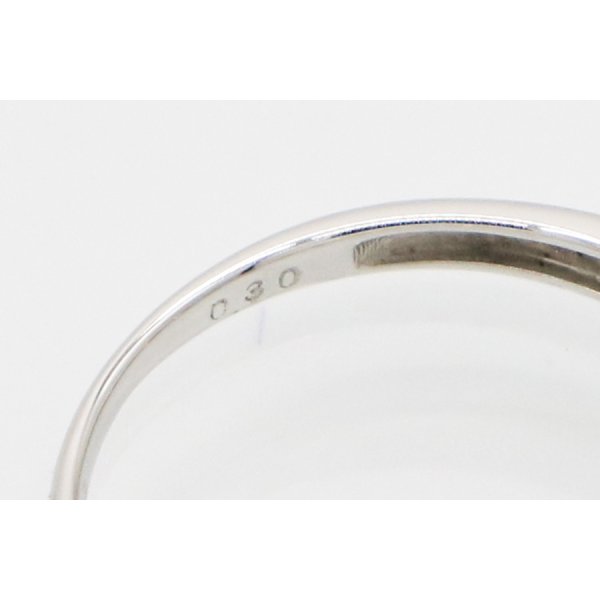 PT950 ダイアイリリング 0.30ct 3.40g 1.30g　刻印(2)