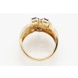 タサキ　K18 サファイアダイアイリリング 0.65ct 0.18ct 5.70g　内側