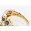 タサキ　K18 サファイアダイアイリリング 0.65ct 0.18ct 5.70g　刻印