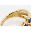 タサキ　K18 サファイアダイアイリリング 0.65ct 0.18ct 5.70g　刻印(2)