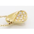 星の砂　K18 ダイアイリペンダントネックレス 0.22ct 4.00g　表面拡大