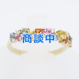 画像: K18 マルチサファイアダイアイリリング 0.84ct 0.05ct 2.60g