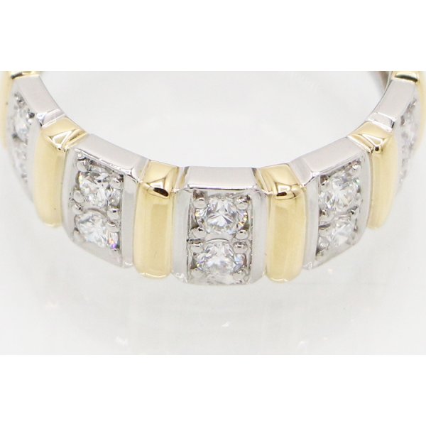 PT900/K18 ダイアイリリング 0.51ct 8.10g　拡大