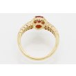 K18 ルビーダイアイリリング 0.74ct 0.60ct 4.10g　内側