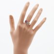 K18WG ルビーダイアイリリング 0.57ct 0.65ct 3.60g　装着イメージ