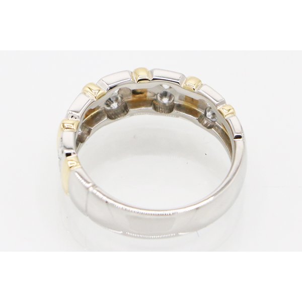 PT900/K18 ダイアイリリング 0.51ct 8.10g　内側