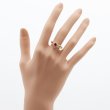 K18 ルビーダイアイリリング 0.74ct 0.60ct 4.10g　装着イメージ