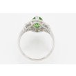PT900 クロムトルマリンダイアイリリング 1.46ct 0.22ct 5.20g　内側