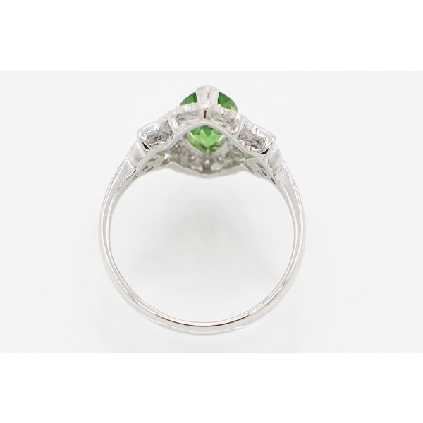 PT900 クロムトルマリンダイアイリリング 1.46ct 0.22ct 5.20g　内側