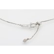 PT900/850/K18 ダイアイリペンダントネックレス 0.23ct 6.80g　留め具