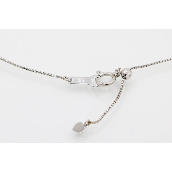 PT900/850/K18 ダイアイリペンダントネックレス 0.23ct 6.80g　留め具