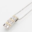 PT900/850/K18 ダイアイリペンダントネックレス 0.23ct 6.80g