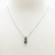 PT900/850/K18 ダイアイリペンダントネックレス 0.23ct 6.80g　装着イメージ
