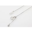 PT900/850/K18 ダイアイリペンダントネックレス 0.23ct 6.80g　外したイメージ