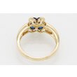 K18 サファイアダイアイリリング 1.13ct 0.20ct 4.70g　内側