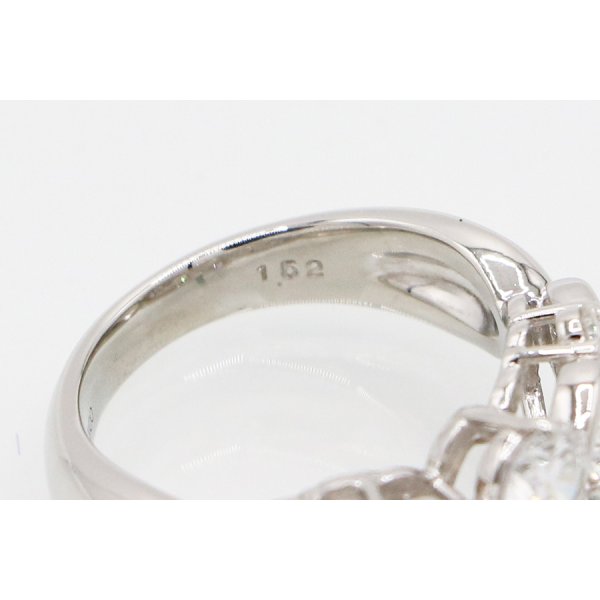 PT900 ダイアイリリング 1.52ct 10.80g　刻印(2)