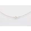 ミキモト　K18WG サファイアダイアイリペンダントネックレス 0.13ct 5.10g　留め具