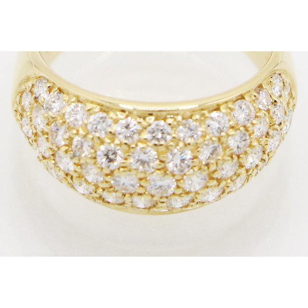 ミキモト　K18 ダイアイリリング 1.28ct 5.80g　拡大