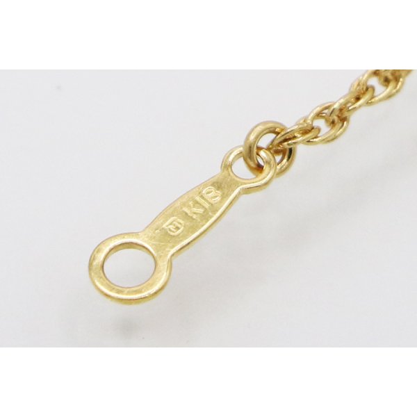 ミキモト　K18 パールダイアイリペンダントネックレス 8.50g　刻印