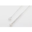 ミキモト　K18WG ダイアイリペンダントネックレス 0.07ct 3.00g　留め具外したイメージ