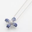 ミキモト　K18WG サファイアダイアイリペンダントネックレス 0.13ct 5.10g
