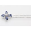 ミキモト　K18WG サファイアダイアイリペンダントネックレス 0.13ct 5.10g　サイド