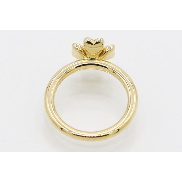 ミキモト　K18 ダイアイリリング 0.12ct 4.50g　内側