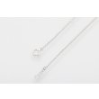 ミキモト　K18WG サファイアダイアイリペンダントネックレス 0.13ct 5.10g　留め具外したイメージ