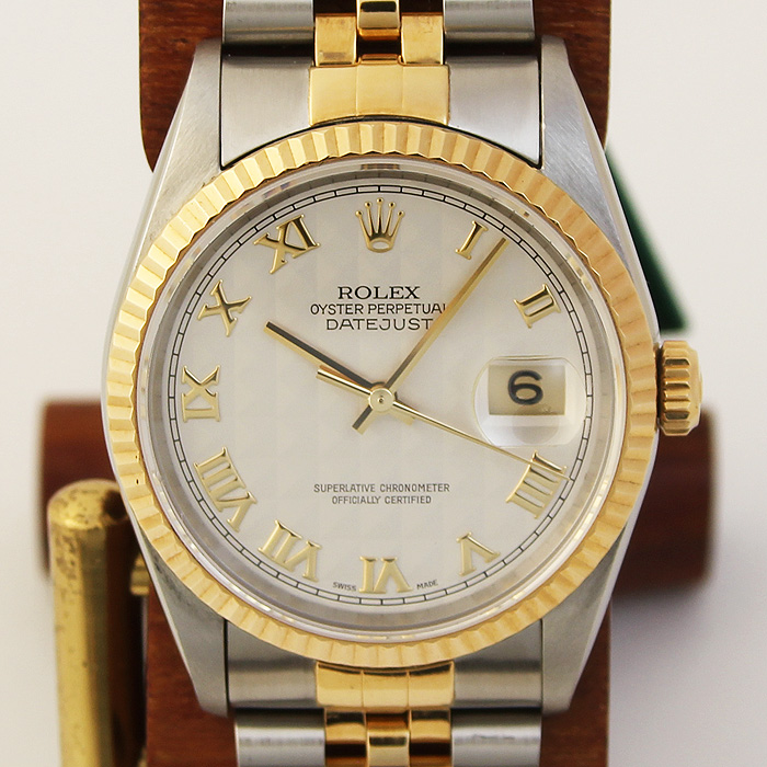 美品 純正 ROLEX 16233 DATEJUST 文字盤 ホワイトローマン