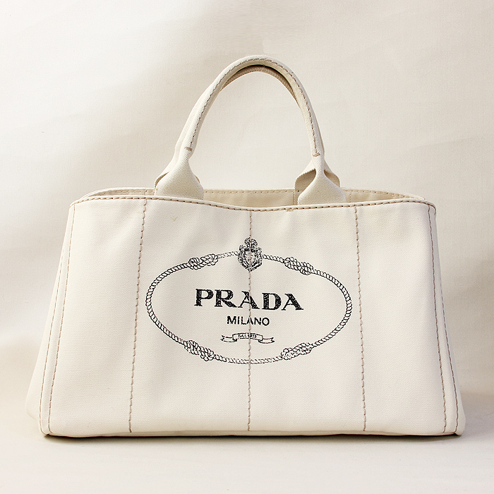 【本物保証】 布袋付 超美品 プラダ PRADA カナパ トート トートバッグ キャンバス ブルー BN1872 ラージ 大きい